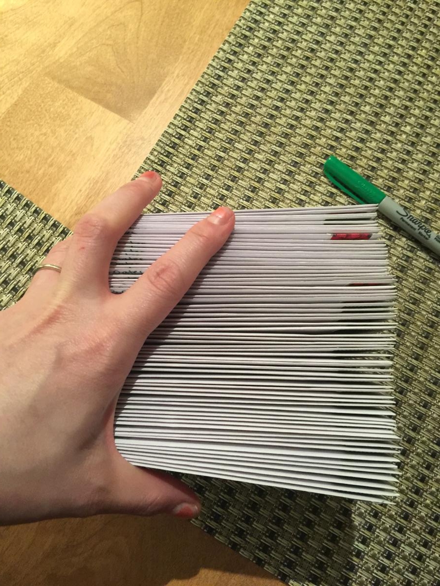 All the Christmas cards          