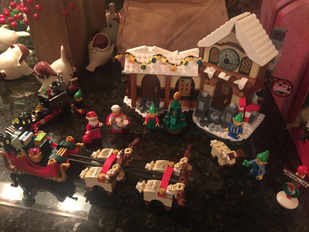 The Christmas legos we got          