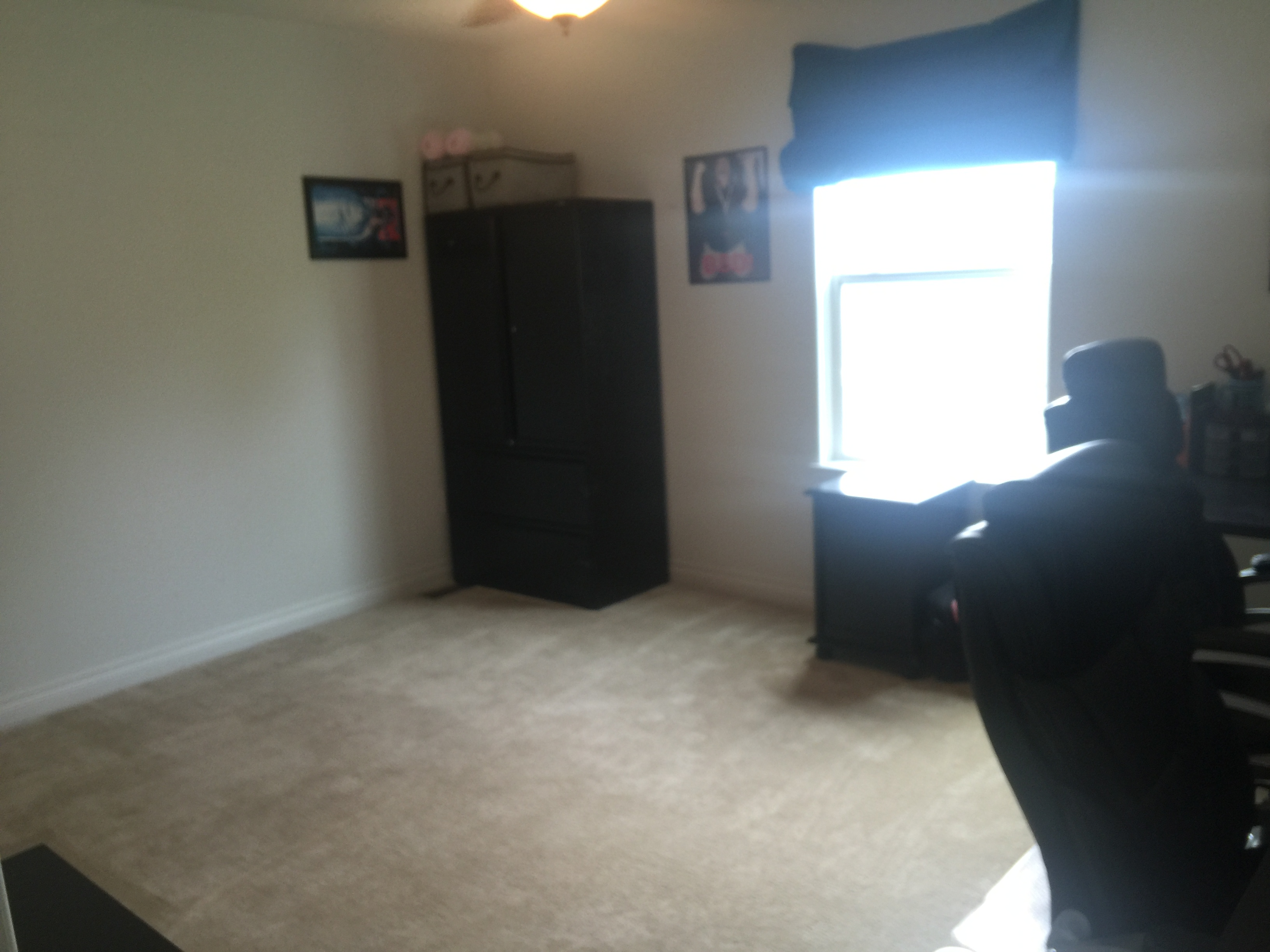 The Man Cave from the hallway.   
