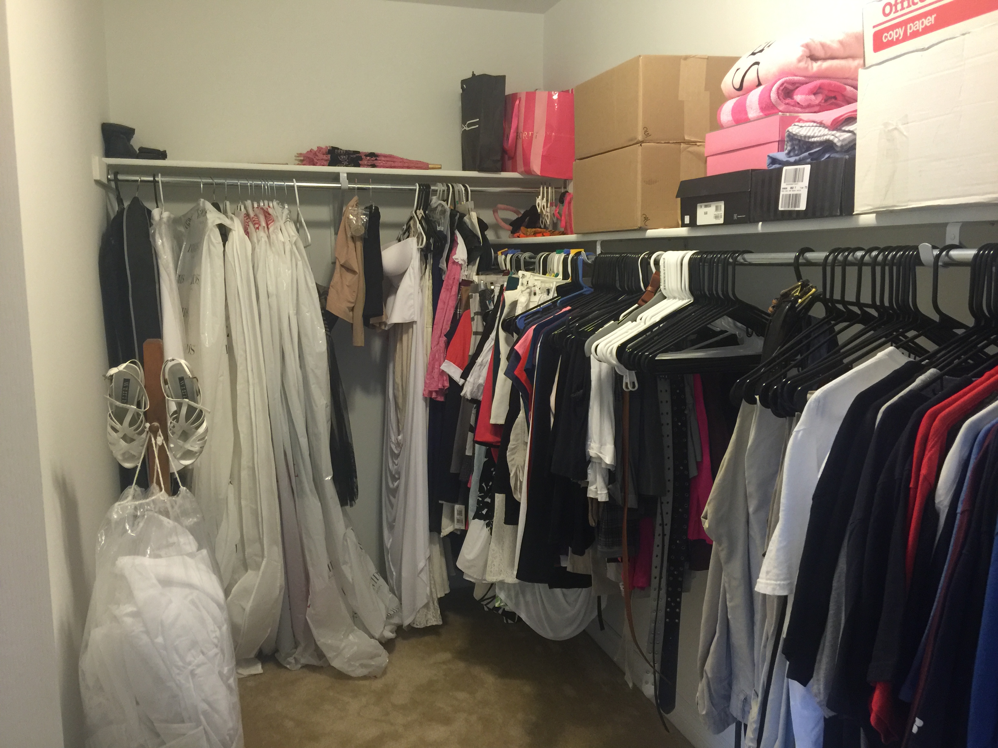 Our closet from the bedroom.   