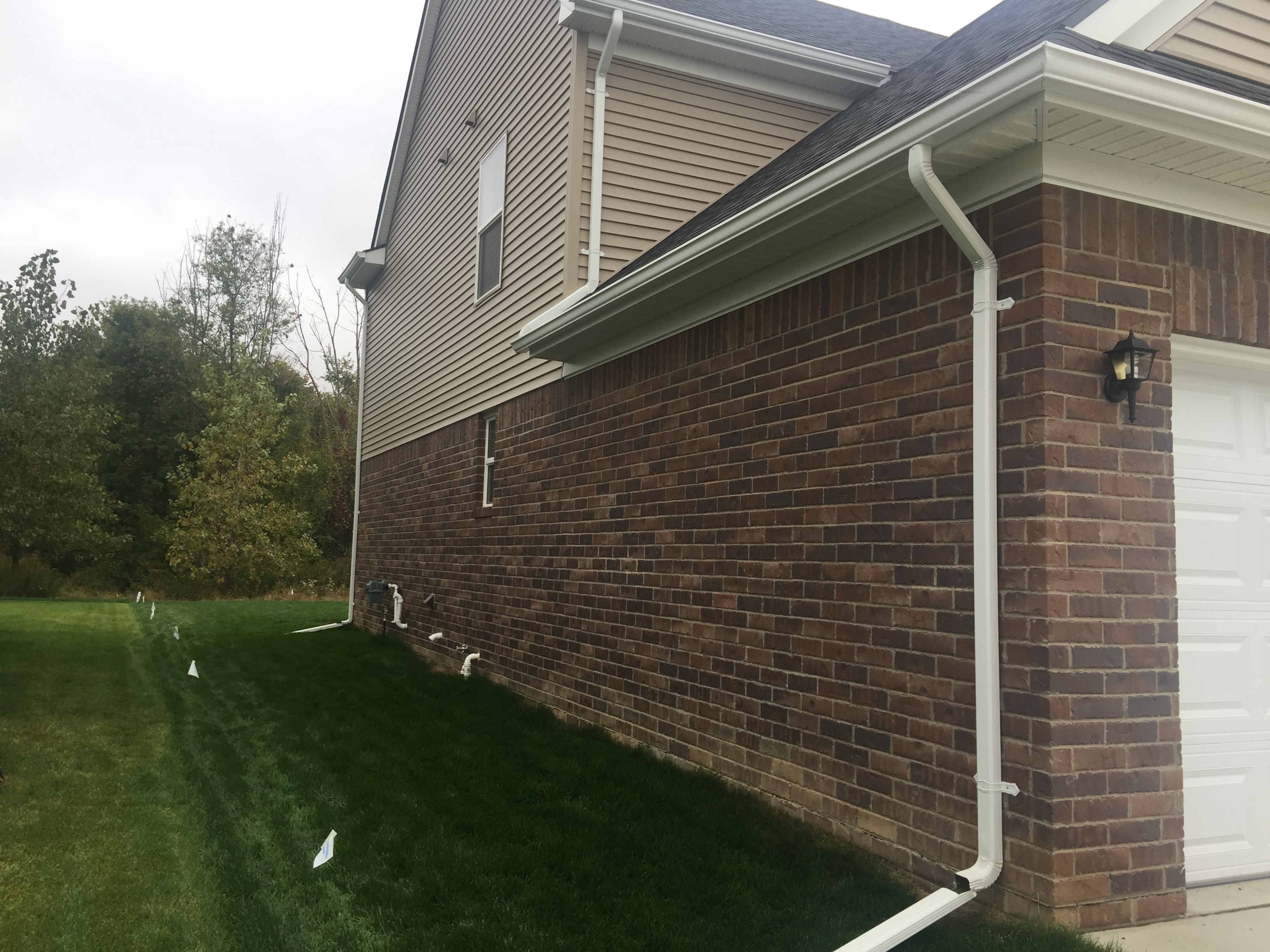 The left side yard.      