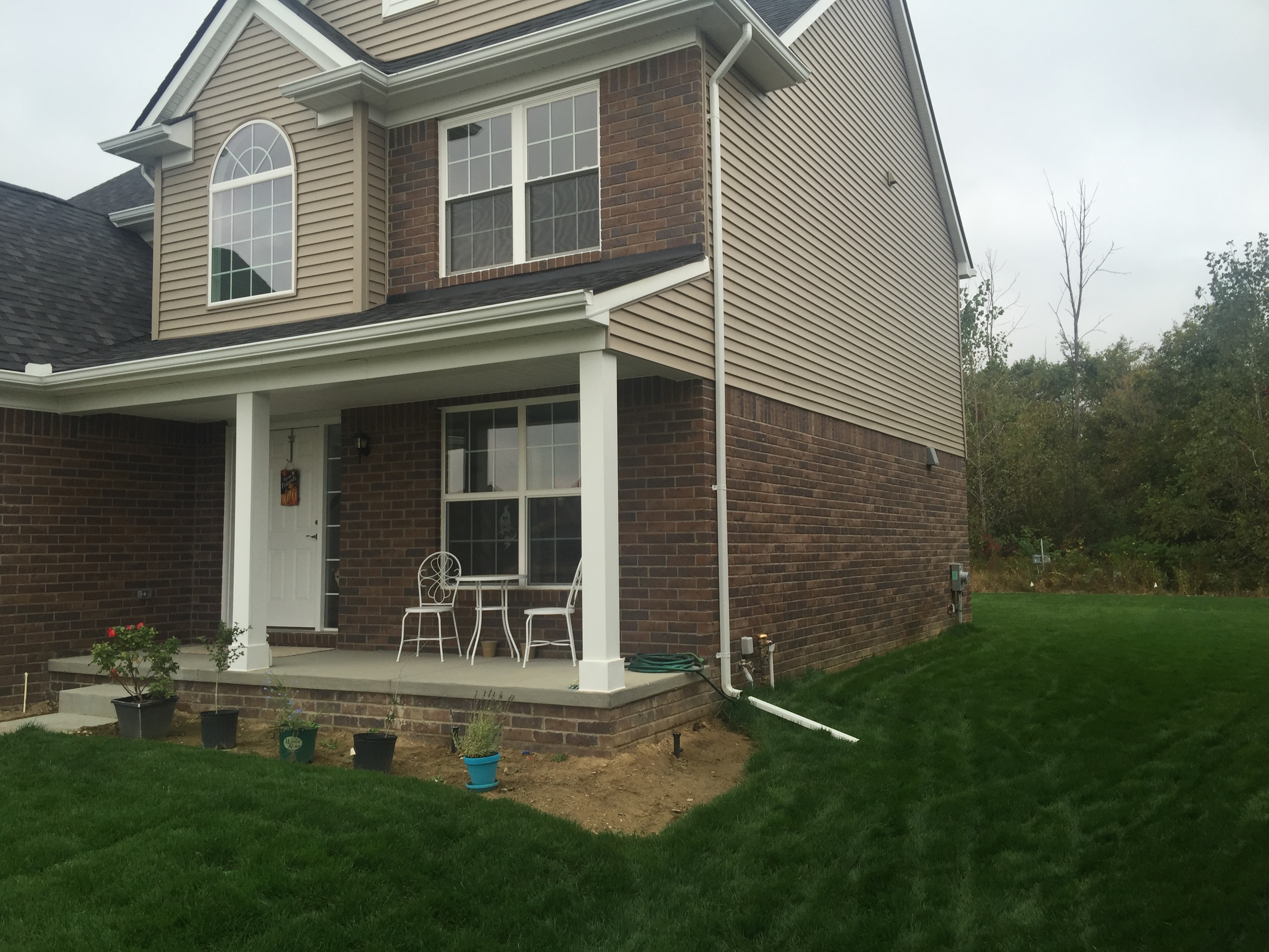 The right side yard.      