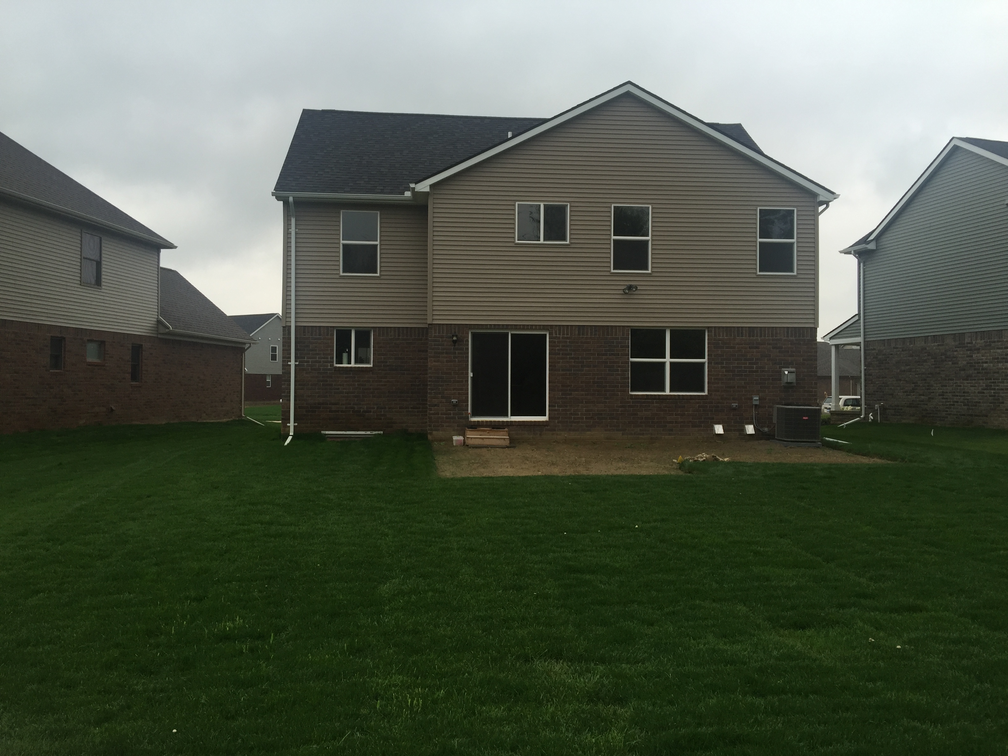 The back of the house.      