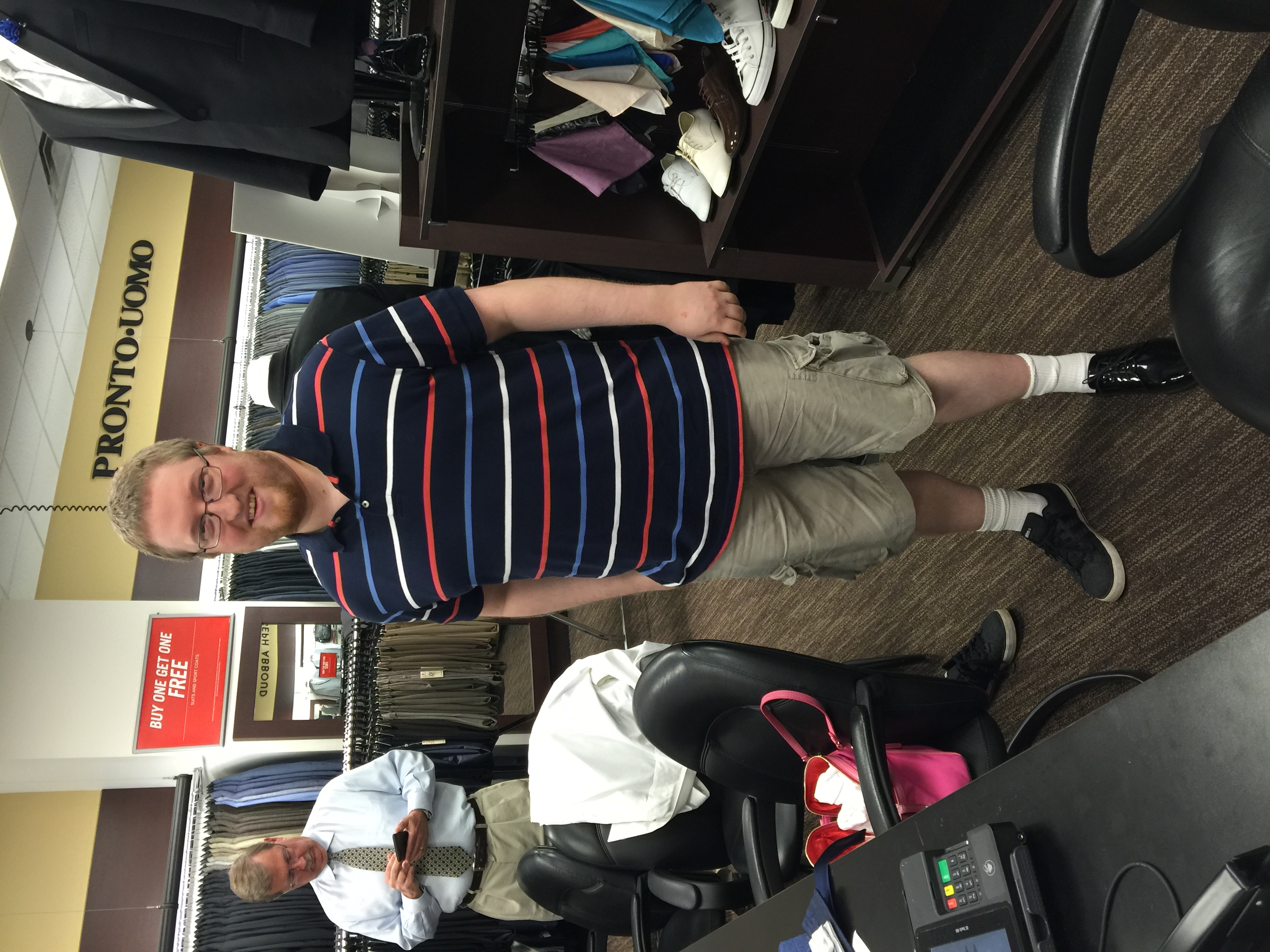 Smile for the camera, Sean! 