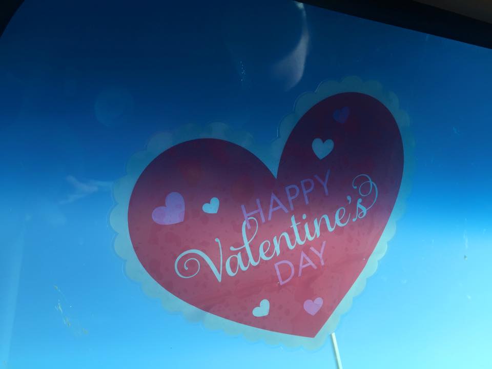 The window stickers.       